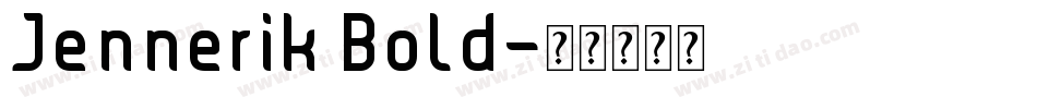 Jennerik Bold字体转换